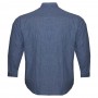 Чоловіча сорочка великих розмірів синього кольору BIRINDELLI (ru00637551)