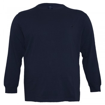 Тёмно-синяя мужская футболка с длинным рукавом ANNEX (fu01436758)