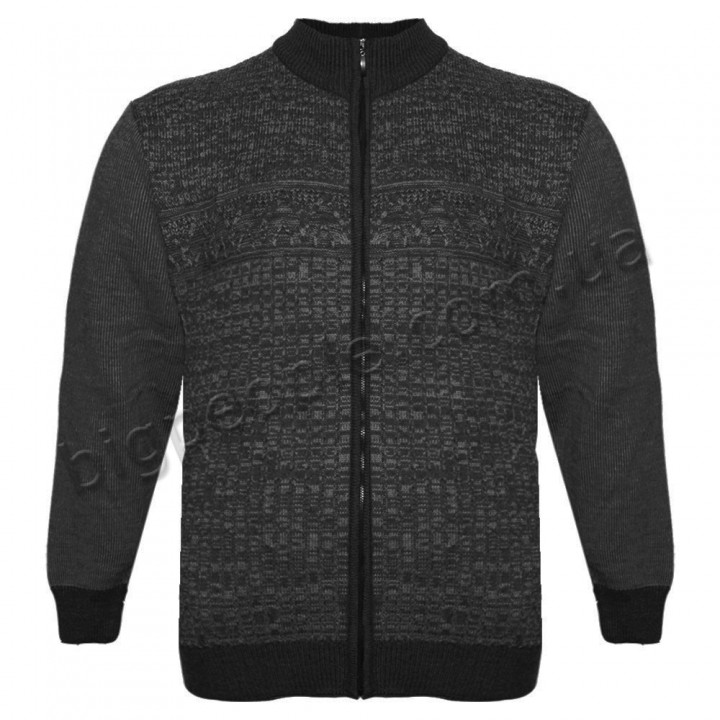 Чорна тепла кофта великого розміру TURHAN (ba00727003)