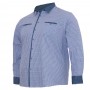 Блакитна чоловіча сорочка великих розмірів BIRINDELLI (ru00562771)