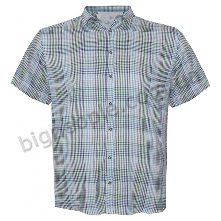 Оригинальная стрейчевая мужская рубашка больших размеров CASTELLI (ru05196940)