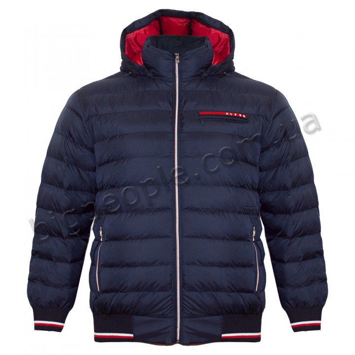 Куртка зимова чоловіча OLSER для великих людей. Колір темно-синій. (ku00503201)