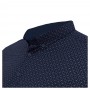 Темно-синя стрейчева чоловіча сорочка великих розмірів BIRINDELLI (ru05253930)