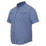 Синяя хлопковая мужская рубашка больших размеров BIRINDELLI (ru05156177)