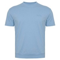 Футболка мужская POLO PEPE большого размера. Цвет голубой. Ворот полукруглый. (fu01521742)