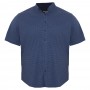 Тёмно-синяя стрейчевая мужская рубашка больших размеров BIRINDELLI (ru05123708)