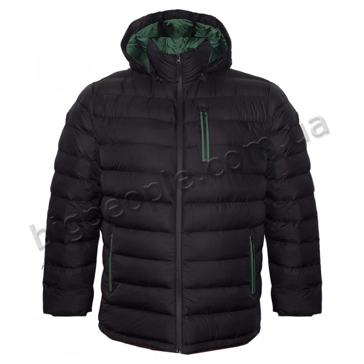 Куртка зимняя мужская DEKONS большого размера. Цвет чёрный. (ku00479005)