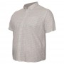 Бежевая льняная мужская рубашка больших размеров BIRINDELLI (ru05237483)