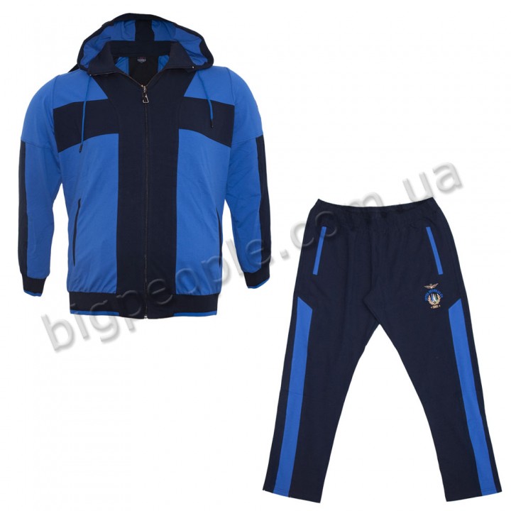 Синій спортивний костюм для великих людей IFC (SK00154007)