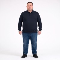Поло тонкое тёмно-синего цвета ANNEX (ba01151637)