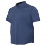 Тёмно-синяя стрейчевая мужская рубашка больших размеров BIRINDELLI (ru05123708)