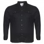 Чорна чоловіча класична сорочка великих розмірів CASTELLI (ru00719004)