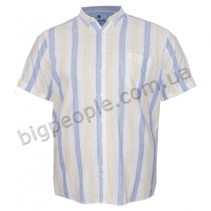 Мужская льняная рубашка больших размеров CASTELLI (ru05211884)