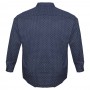 Тёмно-синяя мужская рубашка больших размеров BIRINDELLI (ru00581774)