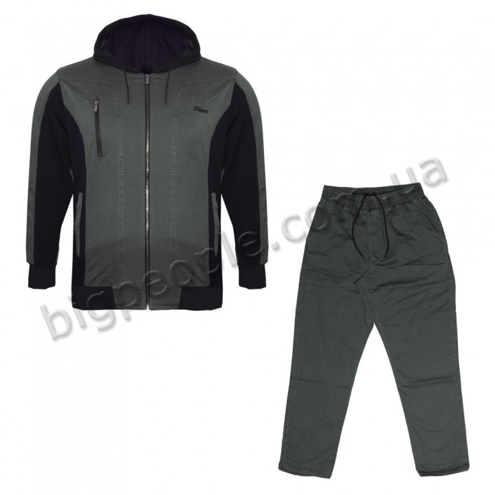 Джинсово-трикотажний костюм великого розміру OLSER (SK00184869)