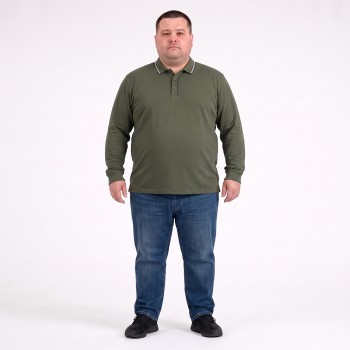 Поло тонкое цвета хаки TURHAN (ba01157902)