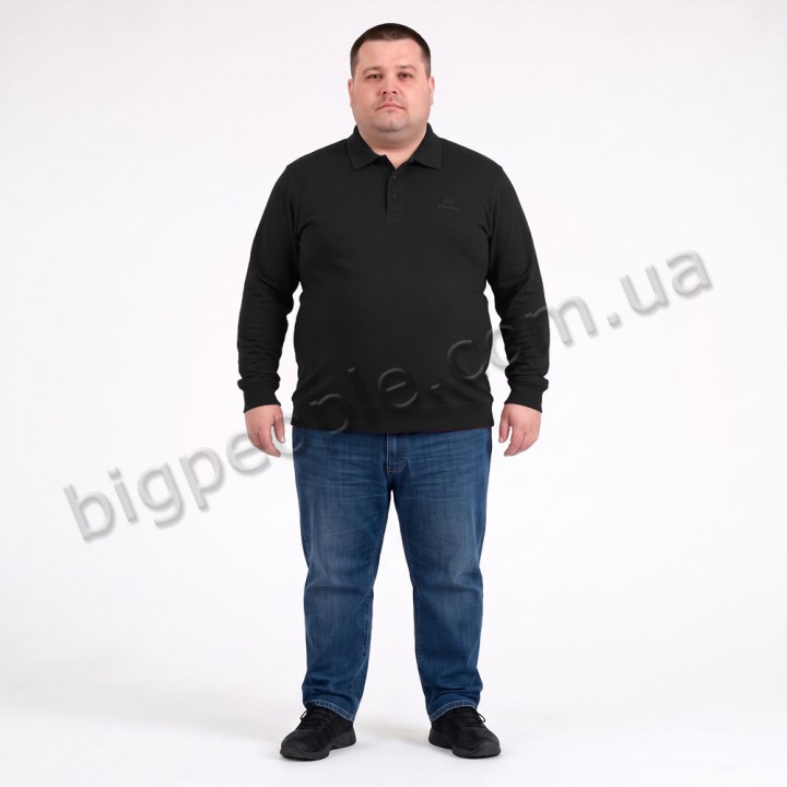 Поло тонкое чёрного цвета ANNEX (ba01150558)