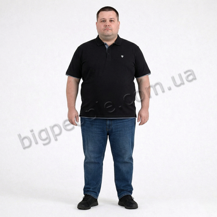 Поло чёрного цвета TURHAN (fu02023859)