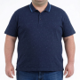 Мужское polo АННЕКС большого размера. Цвет тёмно-синий. Низ изделия прямой. (fu01974334)