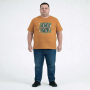 Футболка чоловіча ARMSTRONG великого розміру. Колір помаранчевий. Комір напівкруглий. (fu02003817)