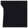 Сорочка чорна з бавовняної тканини для великих людей DEL ROMANINO (ru00400609)