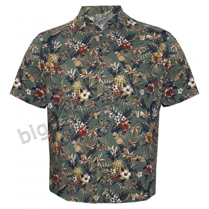 Яскрава чоловіча сорочка гавайка великих розмірів BIRINDELLI (ru05189555)