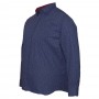 Голубая хлопковая мужская рубашка больших размеров BIRINDELLI (ru00532443)