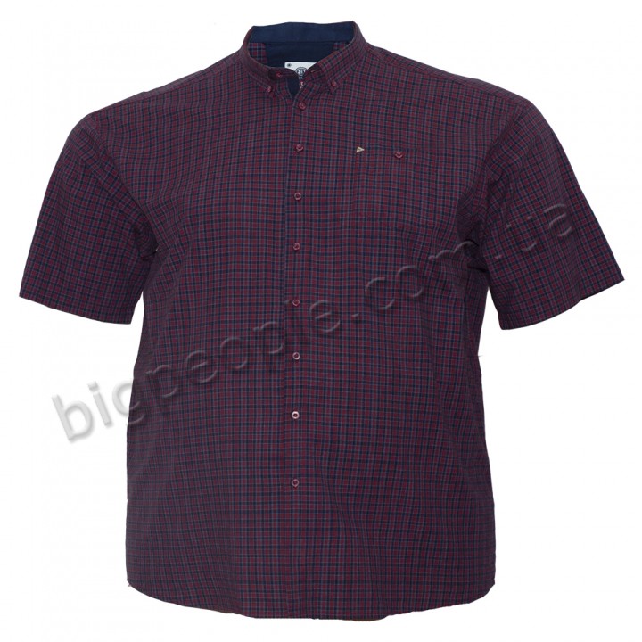Мужская рубашка BIRINDELLI для больших людей. Цвет бордо. (ru00503112)