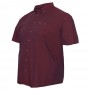 Бордовая хлопковая мужская рубашка больших размеров BIRINDELLI (ru05236072)