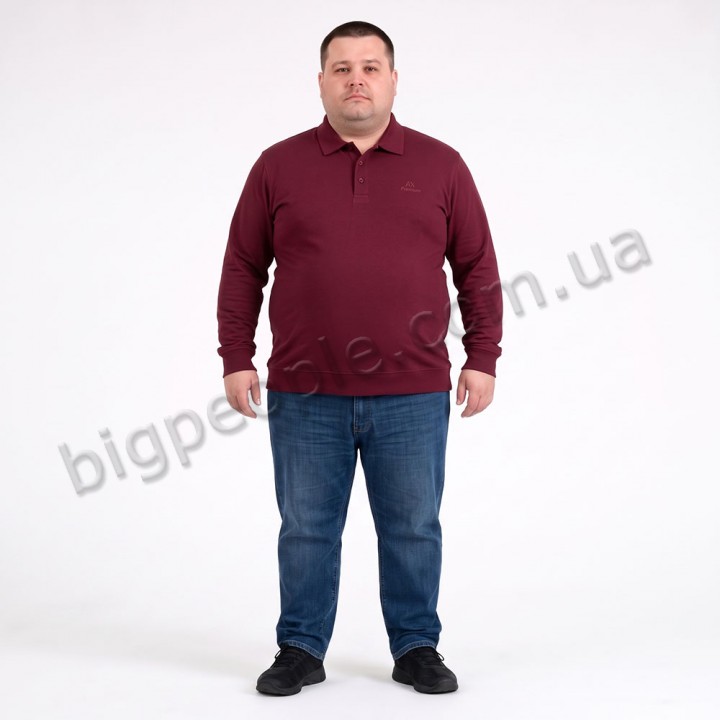 Поло тонкое бордового цвета ANNEX (ba01149005)