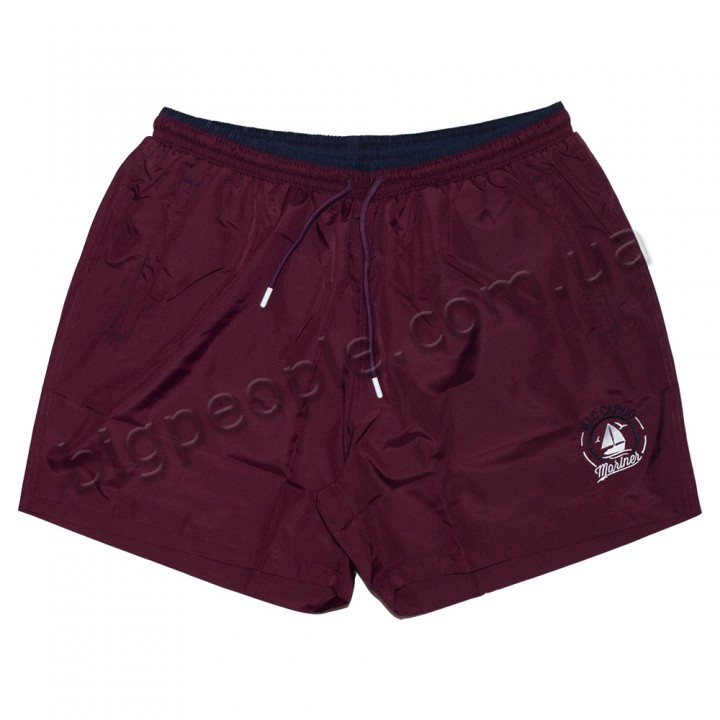Чоловічі купальні шорти бордового кольору для великих чоловіків MAC CAPRIO (sh00294113)