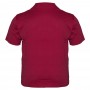 Мужская футболка BORCAN CLUB для больших людей. Цвет бордовый. Ворот V-образный (мыс). (fu00597203)