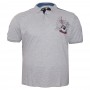 Чоловіча футболка polo великого розміру GRAND CHEFF. Колір сірий (fu01006802)