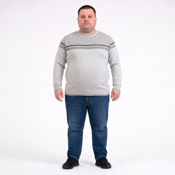 Джемпер великих розмірів TURHAN колір бежевий (ba01162768)