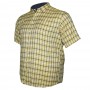 Жовта бавовняна сорочка великого розміру з коротким рукавом BIRINDELLI (ru00430964)
