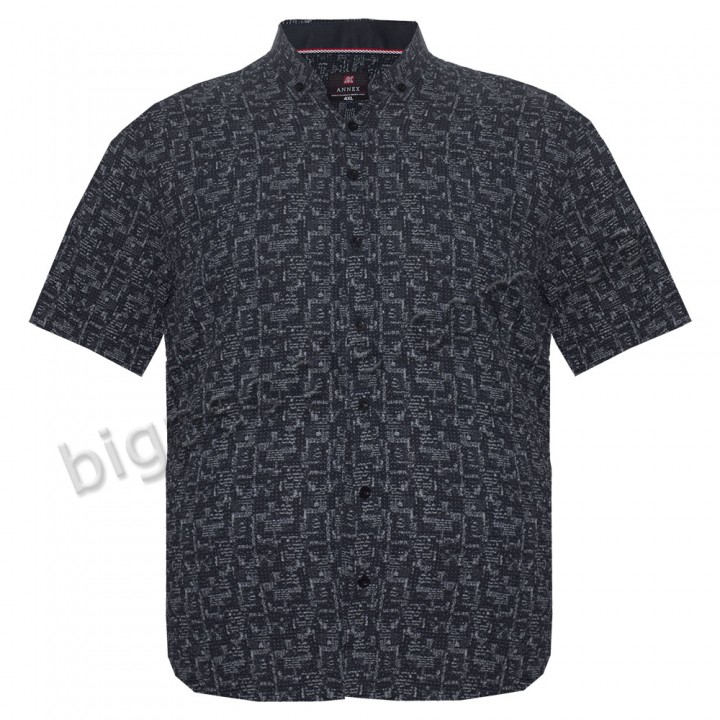 Рубашка мужская чёрная большого размера ANNEX (ru05272468)