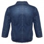 Мужской джинсовый пиджак DEKONS для больших людей. Цвет тёмно-синий. (ku00412994)
