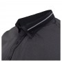 Черная в полоску хлопковая мужская рубашка больших размеров BIRINDELLI (ru00595634)