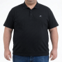Мужское polo АННЕКС большого размера. Цвет чёрный. Низ изделия на манжете. (fu01955879)