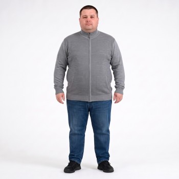 Сіра кофта великого розміру TURHAN (ba01168521)
