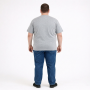 Футболка мужская TURHAN большого размера. Цвет серый. Ворот полукруглый. (fu02015893)