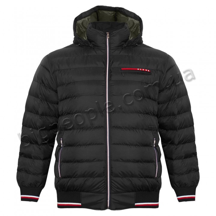 Куртка зимова чоловіча OLSER для великих людей. Колір чорний. (ku00502362)