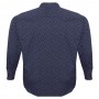 Темно-синяя стрейчевая мужская рубашка больших размеров BIRINDELLI (ru00710775)