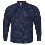 Тёмно-синяя классическая мужская рубашка больших размеров CASTELLI (ru00654886)