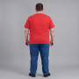 Футболка чоловіча POLO PEPE великого розміру. Колір червоний. Комір напівкруглий. (fu02056846)