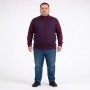 Бордова кофта великого розміру TURHAN (ba01169437)