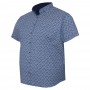 Синяя стрейчевая мужская рубашка больших размеров BIRINDELLI (ru05118541)