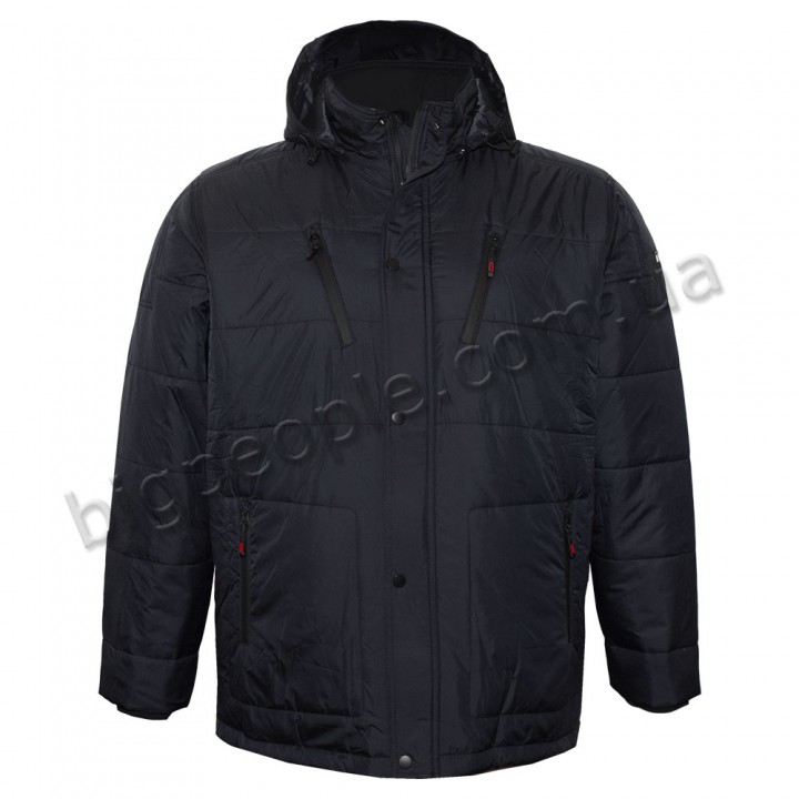 Куртка зимова чоловіча DEKONS великого розміру. Колір чорний. (ku00509573)