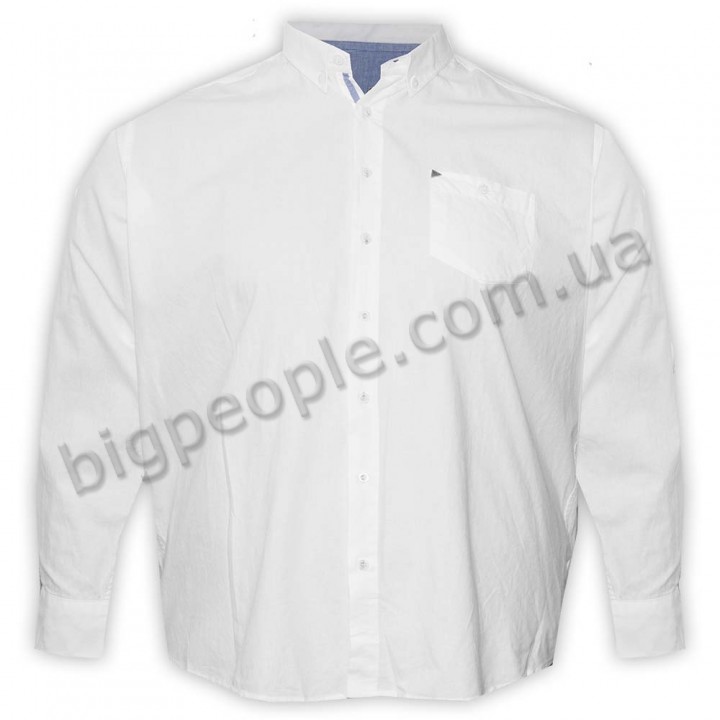 Біла чоловіча сорочка великих розмірів BIRINDELLI (ru00634805)