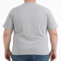 Футболка мужская TURHAN большого размера. Цвет серый. Ворот полукруглый. (fu02015893)